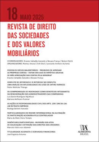 Picture of REVISTA DE DIREITO DAS SOCIEDADES E DOS VALORES MOBILIARIOS - VOL. 18