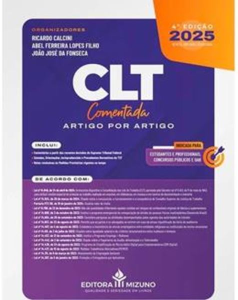 Picture of CLT COMENTADA ARTIGO POR ARTIGO - 4ª ED
