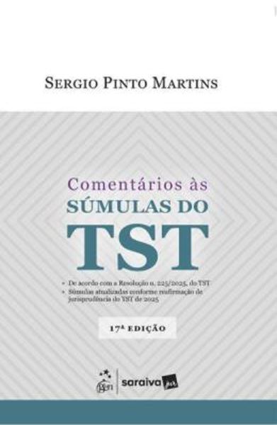 Picture of COMENTARIOS AS SUMULAS DO TST - 17ª EDICAO 2026