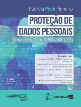 Imagem de PROTECAO DE DADOS PESSOAIS - COMENTARIOS A LEI N. 13.709/2018 (LGPD) - 5ª  EDICAO 2026