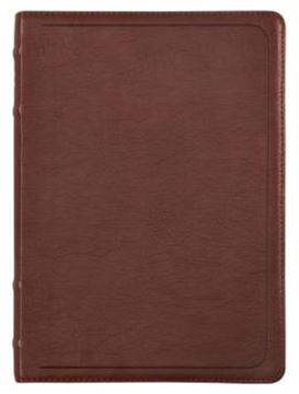 Imagem de BIBLIA ACF COM REFERENCIAS CRUZADAS E PALAVRAS DE JESUS EM AZUL, COURO-SOFT MOGNO, LETRA GRANDE, LEITURA PERFEITA