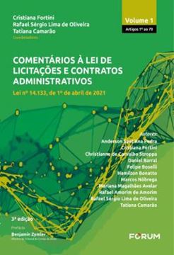 Imagem de COMENTARIOS A LEI DE LICITACOES E CONTRATOS ADMINISTRATIVOS - VOL 1