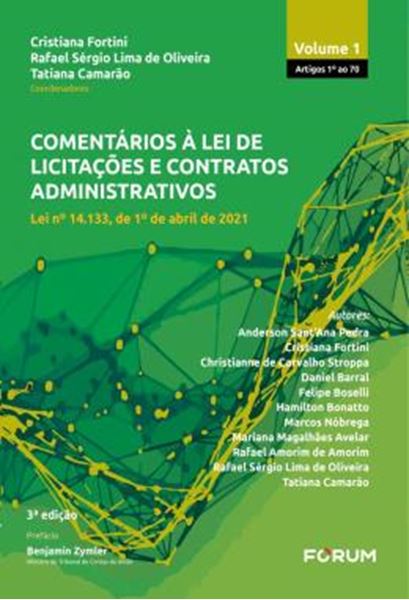 Picture of COMENTARIOS A LEI DE LICITACOES E CONTRATOS ADMINISTRATIVOS - VOL 1