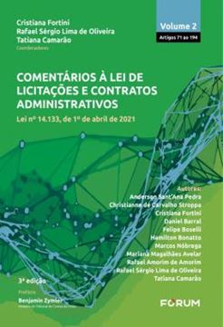 Imagem de COMENTARIOS A LEI DE LICITACOES E CONTRATOS ADMINISTRATIVOS - VOL 2
