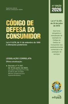 Imagem de CODIGO DE DEFESA DO CONSUMIDOR - 41ª ED 2026