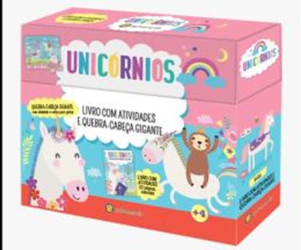 Picture of COLECAO DIVERSAO SURPRESA - UNICORNIOS - VOL. 1 - LIVRO COM ATIVIDADES E QUEBRA-CABECA GIGANTE