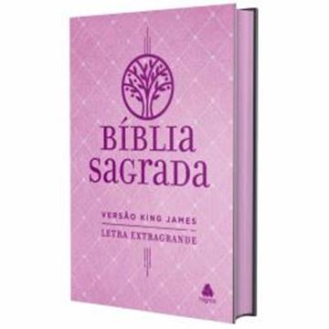 Imagem de BIBLIA SAGRADA KING JAMES - LETRA EXTRA GRANDE - ROSA - ARVORE DA VIDA