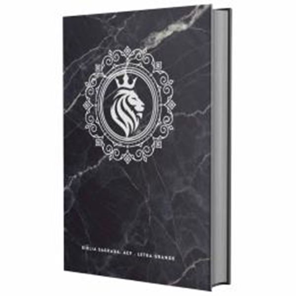 Picture of BIBLIA SAGRADA ACF - LEAO REI - LETRA GRANDE - MARMORE PRETA