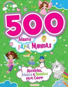 Imagem de 500 ADESIVOS PARA MENINAS - VERDE - ATIVIDADES, ADESIVOS E DESENHO PARA COLORIR
