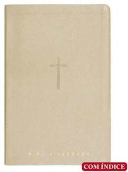 Picture of BIBLIA LETRA GIGANTE NVT - BEGE C/INDICE - MAPAS MENTAIS