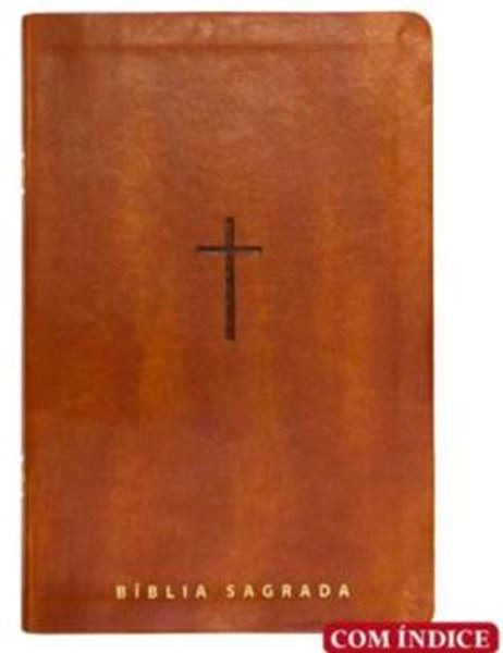 Picture of BIBLIA LETRA GIGANTE NVT - MARROM C/INDICE - MAPAS MENTAIS