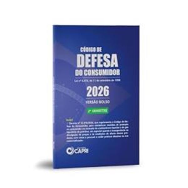 Picture of CODIGO DE DEFESA DO CONSUMIDOR DE BOLSO 2026 - 11ª ED