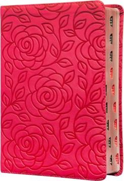 Imagem de BIBLIA SAGRADA KING JAMES CLASSICA - LETRA GRANDE - CAPA LUXO PRIMAVERA ROSA - PALAVRAS DE JESUS EM AZUL - INDICE DE DEDO - LEITURA PERFEITA - COM INTRODUCAO AOS LIVROS BIBLICOS