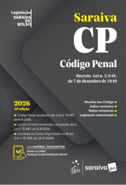 Picture of CODIGO PENAL - LEGISLACAO SARAIVA DE BOLSO - 11? EDICAO 2026